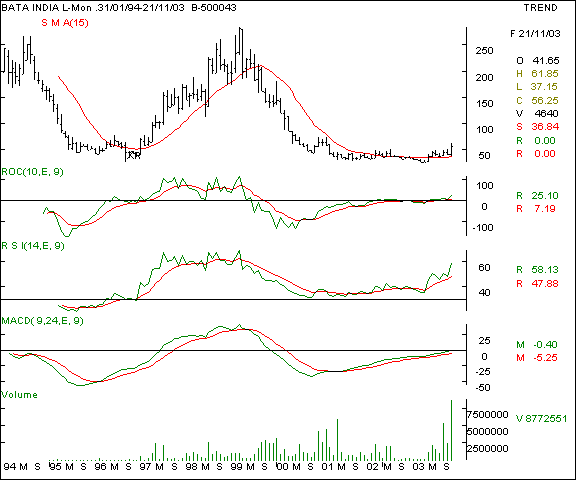 Bata - Monthly chart